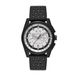Armani Exchange Herenhorloge, chronograaf kwartsuurwerk en 42 mm behuizing met siliconen band, Mat zwart, 42 mm, koord