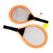 BLUE SKY - Set de 2 raquettes filet - tennis et badminton - orange - plastique - 51 cm