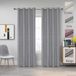 Miracle Home. 2 elegante gordijnen met ringen voor woonkamer en slaapkamer, hibiscus, 300 cm (breedte) x 260 cm (hoogte), ecru