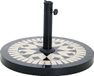 BIGBUY Garden Voet voor Parasol Wit Rond Stokparasol Metaal Waterdicht