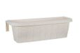 Apollo Exports International 23,5 inch verstelbare reling plantenbak, ratan-look, wit, rotan