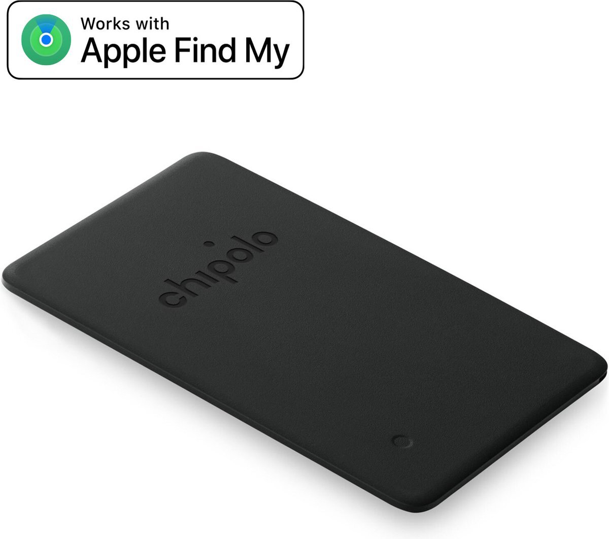 Chipolo Card Spot - Apple Airtag Wallet - Bluetooth Portemonnee Koffer Tracker - Apple Tag Find My Network - 1-Pack - Zwart