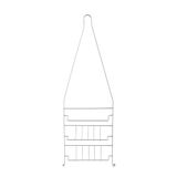 MSV 140337 doucheplank chroom