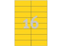 Avery 3455 - Etiketten - 105x37mm - Geel - 1600 stuks