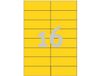 Avery 3455 - Etiketten - 105x37mm - Geel - 1600 stuks