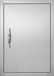 VEVOR Grilltoegangsdeur, 432 x 610 x 46 mm, enkele Buitenkeukendeur, Inbouw Roestvrijstalen Deur, Verticale Wanddeur met Handgreep