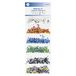 GLOREX 6 1630 301 - Jeu de perles avec cordons et fermoirs, adapté pour la création de bijoux, bracelets, colliers, accessoires et décorations