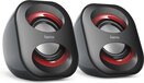 Hama Sonic Mobil 183 - Notebook Speaker - Black/Red