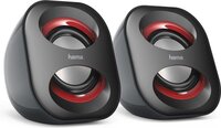 Hama Sonic Mobil 183 - Notebook Speaker - Black/Red