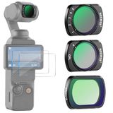 NEEWER Magnetische ND-filterset compatibel met DJI Osmo Pocket 4 & 3 Creator Combo, variabele ND2-32 + CPL + zwart diffusie 1/4", 2 schermbeschermers