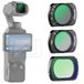 NEEWER Magnetische ND-filterset compatibel met DJI Osmo Pocket 4 & 3 Creator Combo, variabele ND2-32 + CPL + zwart diffusie 1/4", 2 schermbeschermers