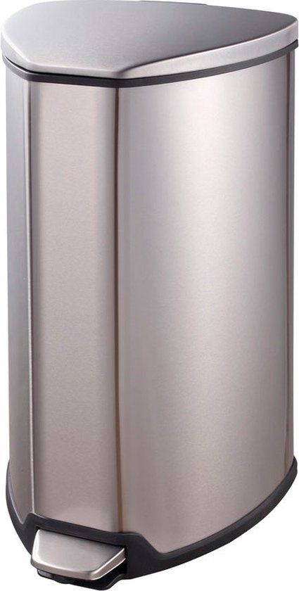 EKO Grace - Afvalemmer - 15 Liter - Mat RVS