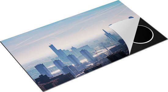 Chefcare Inductie Beschermer Rotterdamse Skyline - 90x55 cm - Afdekplaat Inductie - Kookplaat Beschermer - Inductie Mat