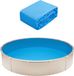 VEVOR Zwembadbekleding Blauw Vinyl 550x147cm