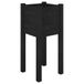 VidaXL Jardinière 31x31x70 cm pin massif noir