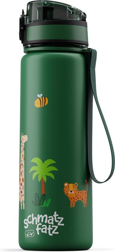 Schmatzfatz Drinkfles Sportfles - 500 ml - Dark Green Jungle
