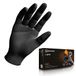 GoGRIP+ Nitril handschoenen, poedervrij, zonder latex, diamantstructuur, maat: XXL - 50 stuks, kleur: GoGrip zwart