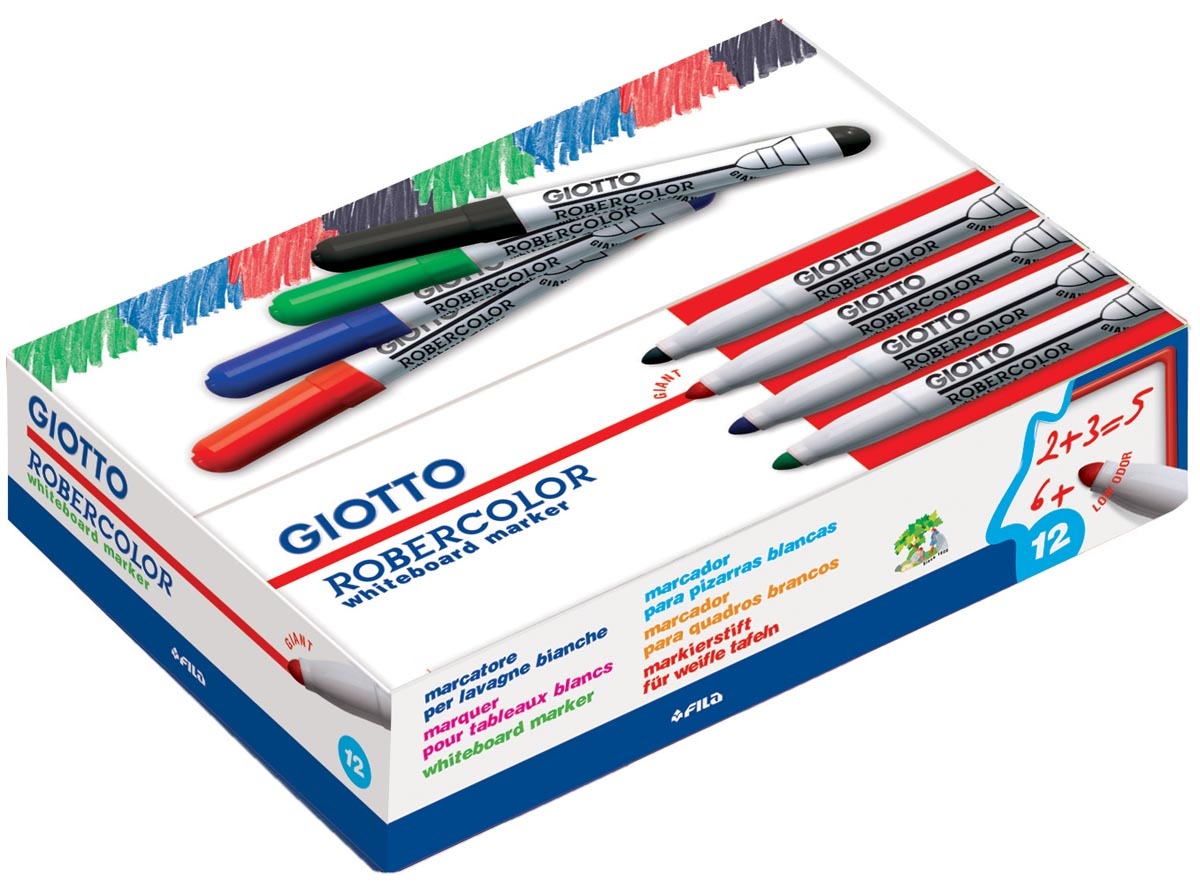 Giottos Robercolor whiteboardmarker maxi ronde punt groen