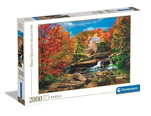 Clementoni Collection-Glade Creek Grist Mill-2000 puzzel volwassenen, Made in Italy, meerkleurig, 32574