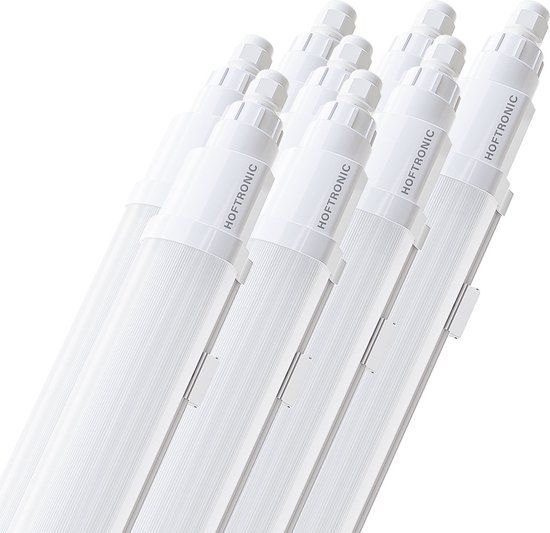 HOFTRONIC Q-series 8-pack LED TL armaturen 150cm IP65 48W 5760lm 4000K neutraal wit koppelbaar