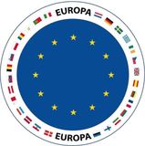 Bellatio Decorations Bierviltjes Europa - 100 stuks - Papier - Rond - Multi