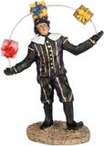 Luville Jongleerpiet 8 cm Brun, Jaune, Or, Violet, Rose, Blanc, Noir Plastique, Métal