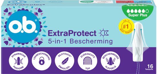 o.b. Extra Protect Super Plus 16 stuks