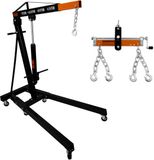 MonsterShop Monster Group BV Motorhef 1 ton/lastbalancer - zwart/oranje - 204 cm - poedergecoat
