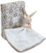 Doudou & compagnie Lapin Doudou - Konijn met Knuffeldoekje Beige