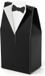 Merkloos PartyDeco Cadeaudoosjes Bruidegom - Bruiloft - 60 stuks - Zwart/Wit - 7 x 9 cm