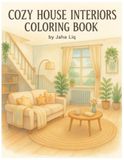 Cozy House Interiors Coloring Book: 50 Beautiful Rooms and Dreamy Spaces to Color for Kids, Teens & Adults
