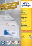 Avery Huismerk Avery 3420 Universele Etiket 70x16,9mm Wit Papier 51 stuk(s)