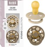 BIBS Colour Fopspeen - 18-48 mnd - 2-pack - Rond - Vanilla/Dark Oak