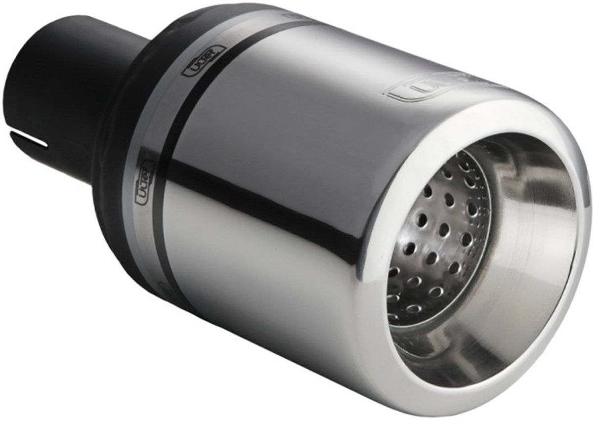 Ulter Sport Uitlaatsierstuk - Rond Ø100mm Big Rim - Lengte 120mm - Montage -<gt/>50mm - RVS