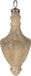 Clayre & Eef Kerstbal Ø 7 cm Beige Glas - Metallic - 1 Stuk