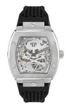 Philipp Plein The $Keleton PWBAA2123 Horloge - Zilverkleurig - Zwart - Ø 44 mm