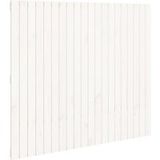 Tête de lit murale blanc 127,5x3x110 cm bois massif de pin