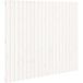 Tête de lit murale blanc 127,5x3x110 cm bois massif de pin