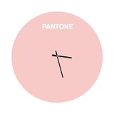 Homemania Wandklok Sunrise - Wanddecoratie, rond - voor woonkamer, keuken, kantoor - roze, wit van metaal, 40 x 0,15 x 40 cm