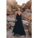 Mikuta La Robe Longue Noire Noir Taille : XL