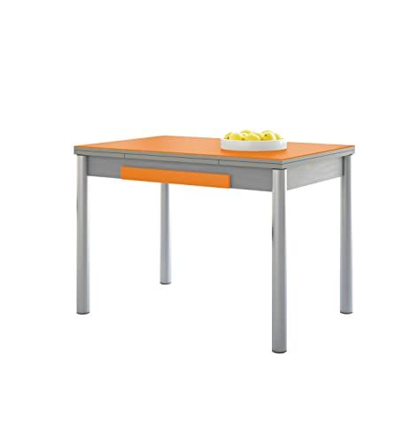ASTIMESA Alas Cristal keukentafel - Metaal - Oranje - 90 x 50 cm