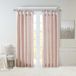 Madison Park Emilia Zijden Gordijn met inkijkbescherming, doe-het-zelf Twist Tab Top Raamgordijnen voor woonkamer, slaapkamer en slaapzaal, 50x95, blozen