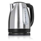 MPM MCZ-70M elektrische waterkoker draadloos van roestvrij staal, 1,7 liter, 2200 W, BPA-vrij, zilverkleurig