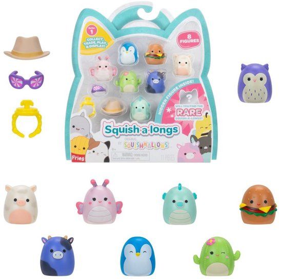 Squishmallows Squishalongs 8 Stuks