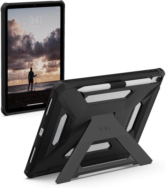 Urban Armor Gear UAG Scout Plus Backcover met stand voor de Apple iPad Air 11 inch (2026) M4 / (2025) M3 / (2024) M2 - Black