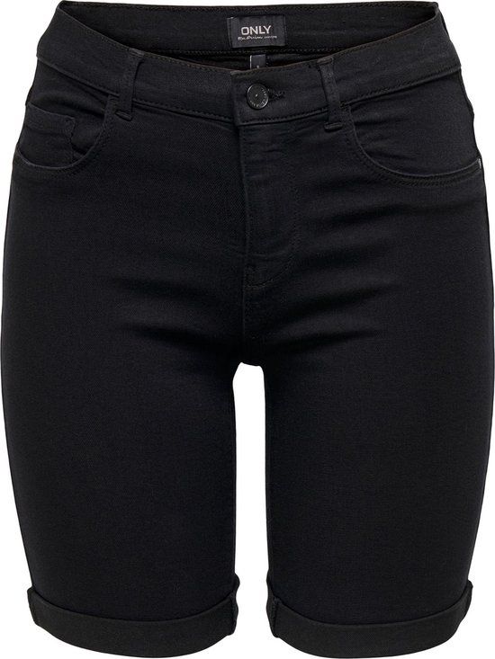 ONLY ONLRAIN LIFE MID LONG SHORTS - Women's Shorts - Size XS - Black