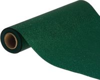 Chaks Tafelloper op rol - donkergroene glitter - 30 x 500 cm - polyester