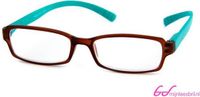 I Need You - The Frame Company Leesbril INY Hangover G45600 bruin/turkoois +1.50