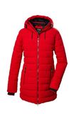 killtec dames Gewatteerde parka/parka met capuchon KOW 55 WMN QLTD PRK, dunkelrot, 36, 41809-000