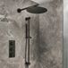 Hudson Reed Douchekraan Thermostatisch 2-Weg met aan de Muur Gemonteerde Douchekop en Handdouche met Glijstang Moderne - Noir